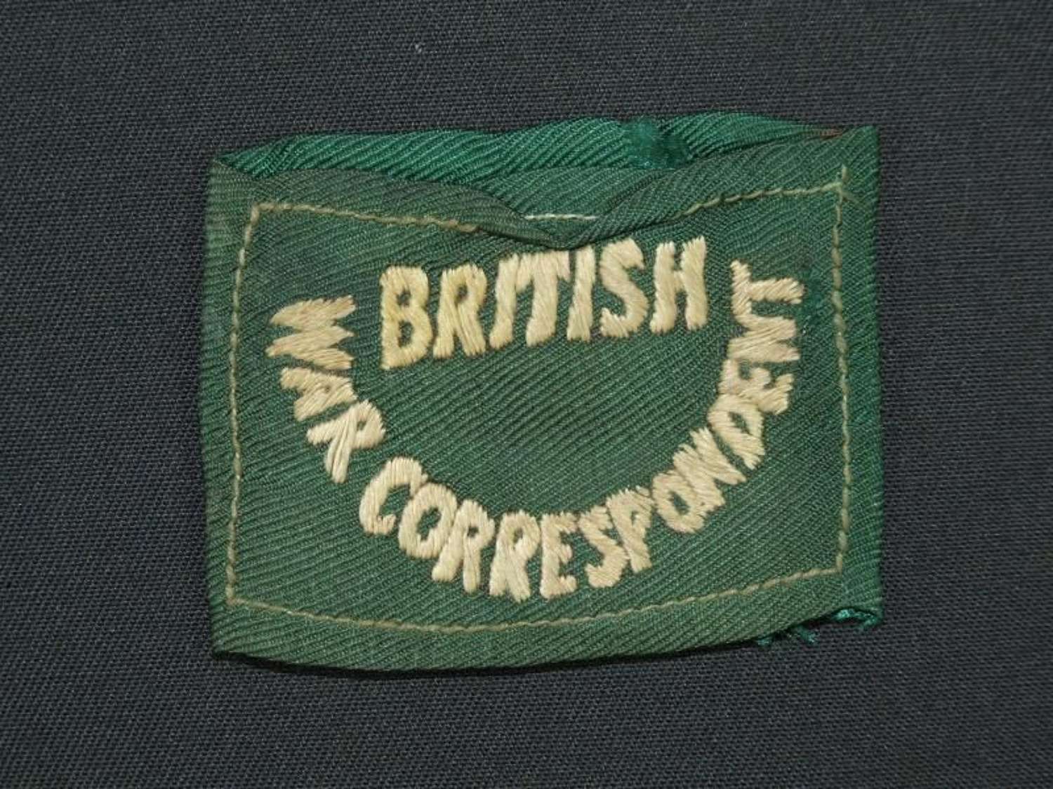 British War Correspondent Shoulder Slip