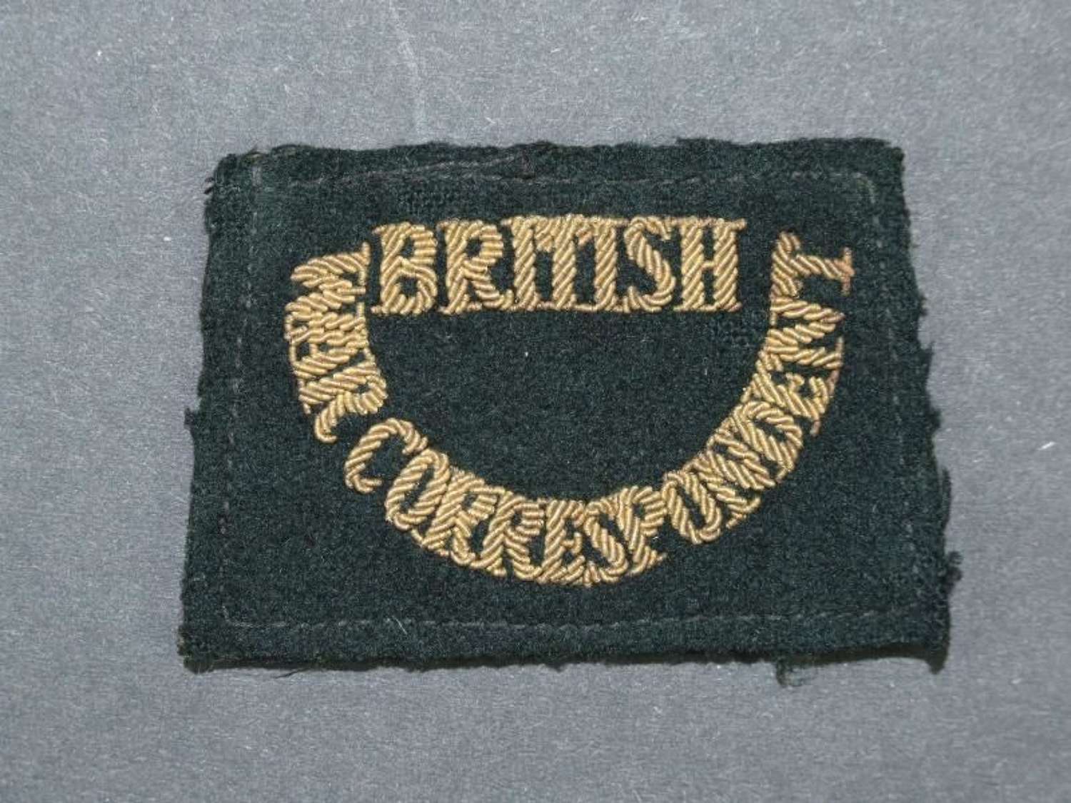 British War Correspondent Shoulder Slip