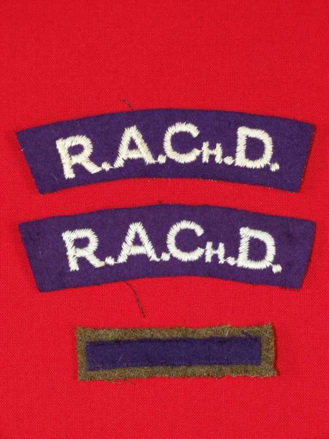 Royal Army Chaplains Department Shoulder titles  & Branch of Service S