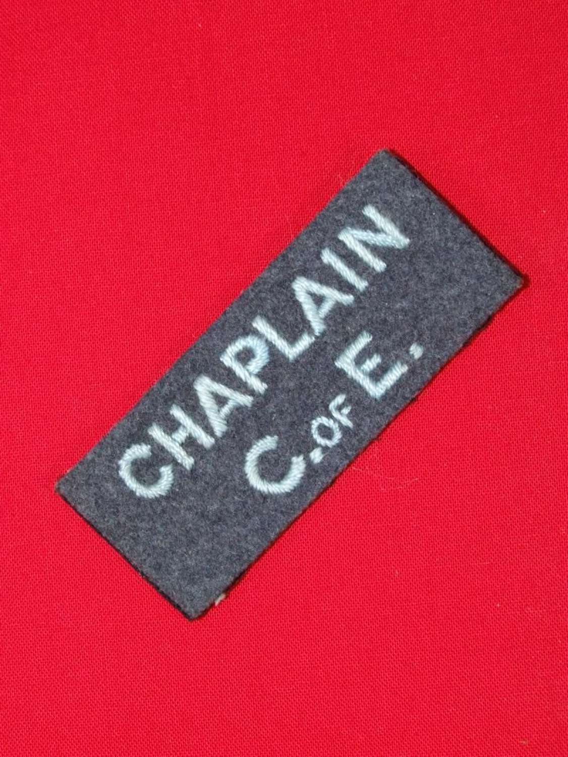 RAF Chaplain C of E Shoulder Title