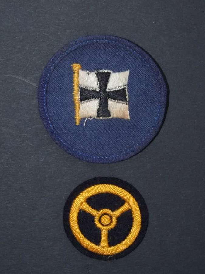 Two Kriegsmarine Career Insignia Sleeve Badges