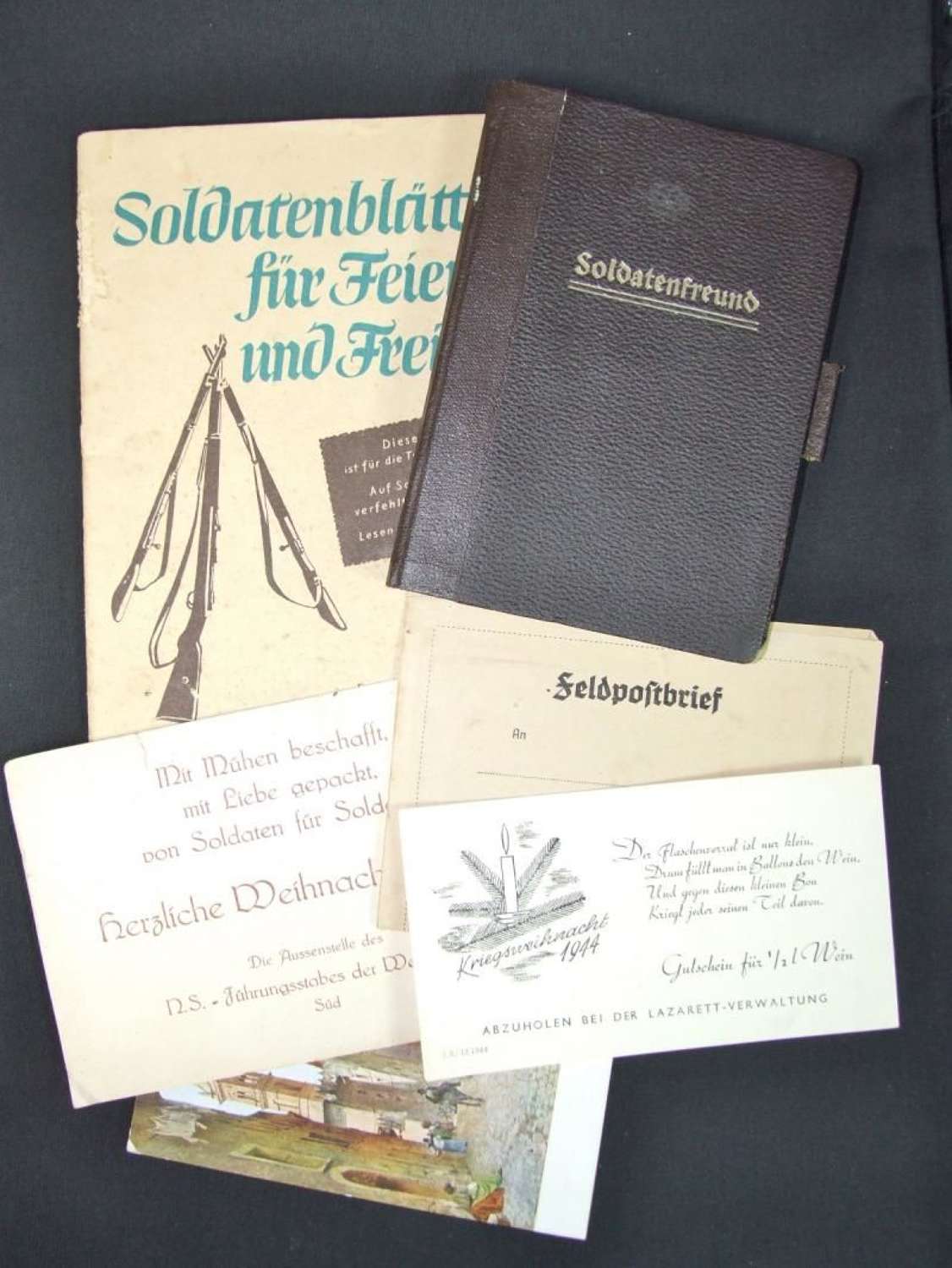 Soldatenfreund Folder with Paperwork Taken From POW