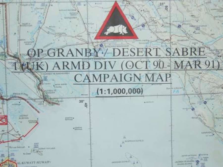 First Gulf War Campaing Map Operation Granby