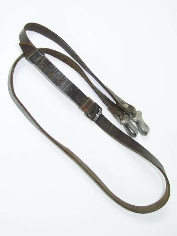Black Leather Cross Strap. SS or Hitler Youth