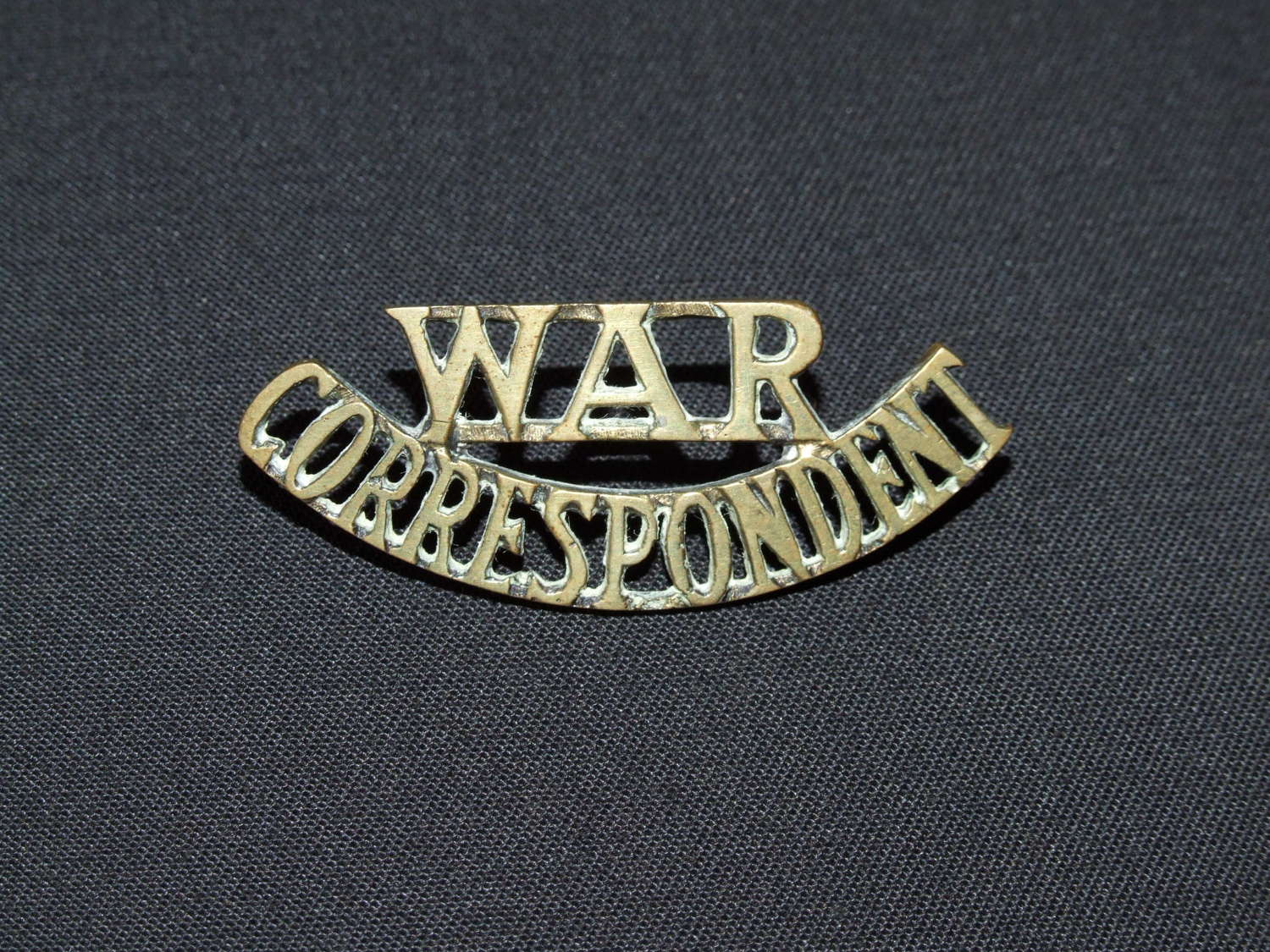 War Correspondent Shoulder Title