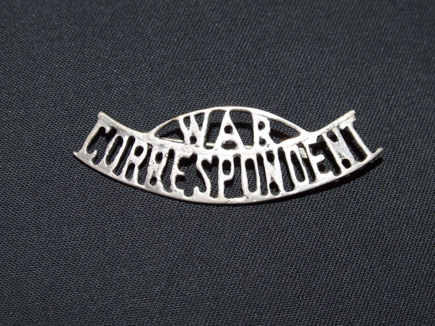 War Correspondent Badge in Sterling Silver