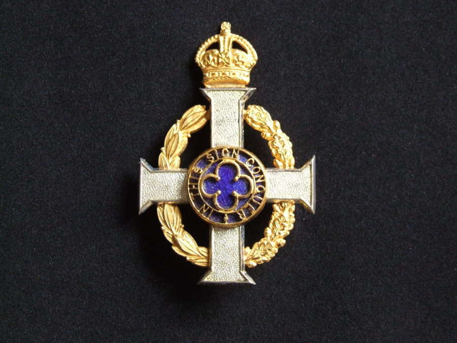 British Army Chaplain's Kings Crown Stole Badge