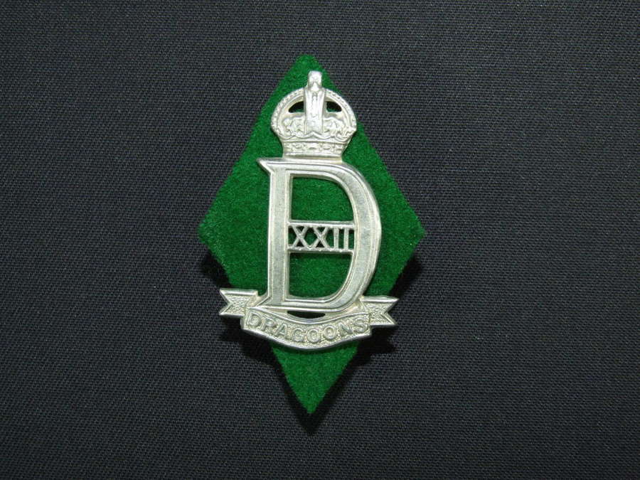 22nd. Dragoons Cap Badge