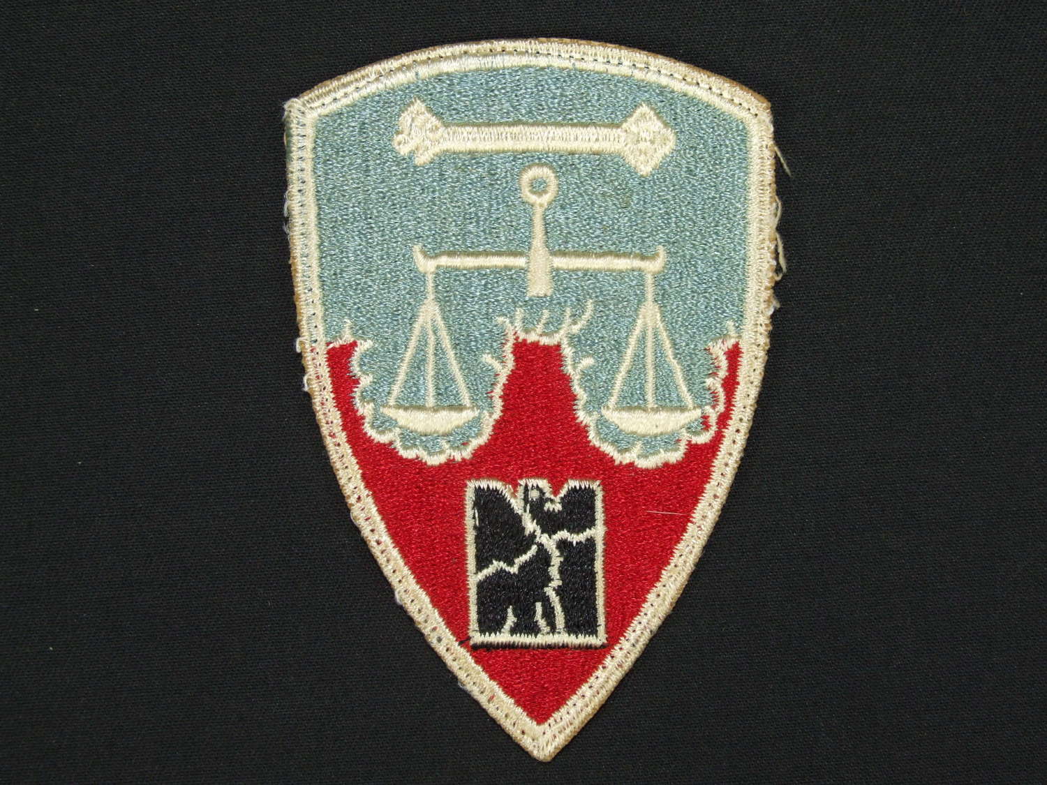 US Cloth Formation Patch. Nuremberg War Trials