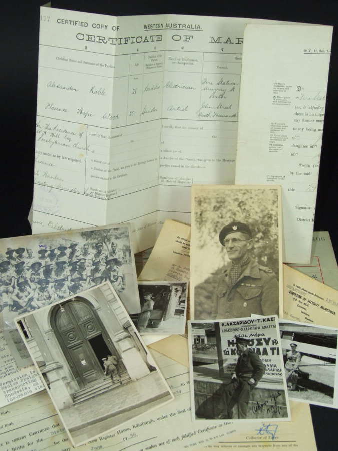 BBC War Correspondent Photographs and Paperwork