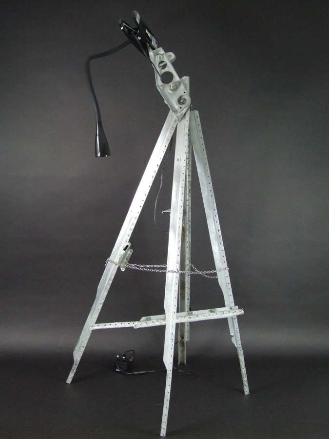 Tripod Lamp Stand made from Spitfire parts