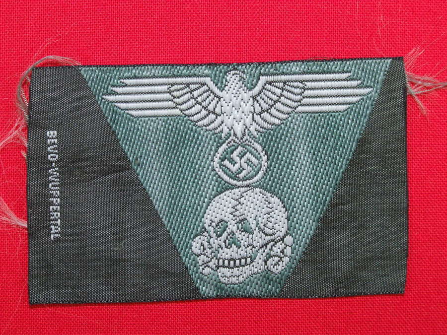 Waffen SS BeVo Cap Insignia from the Buchenwald Horde
