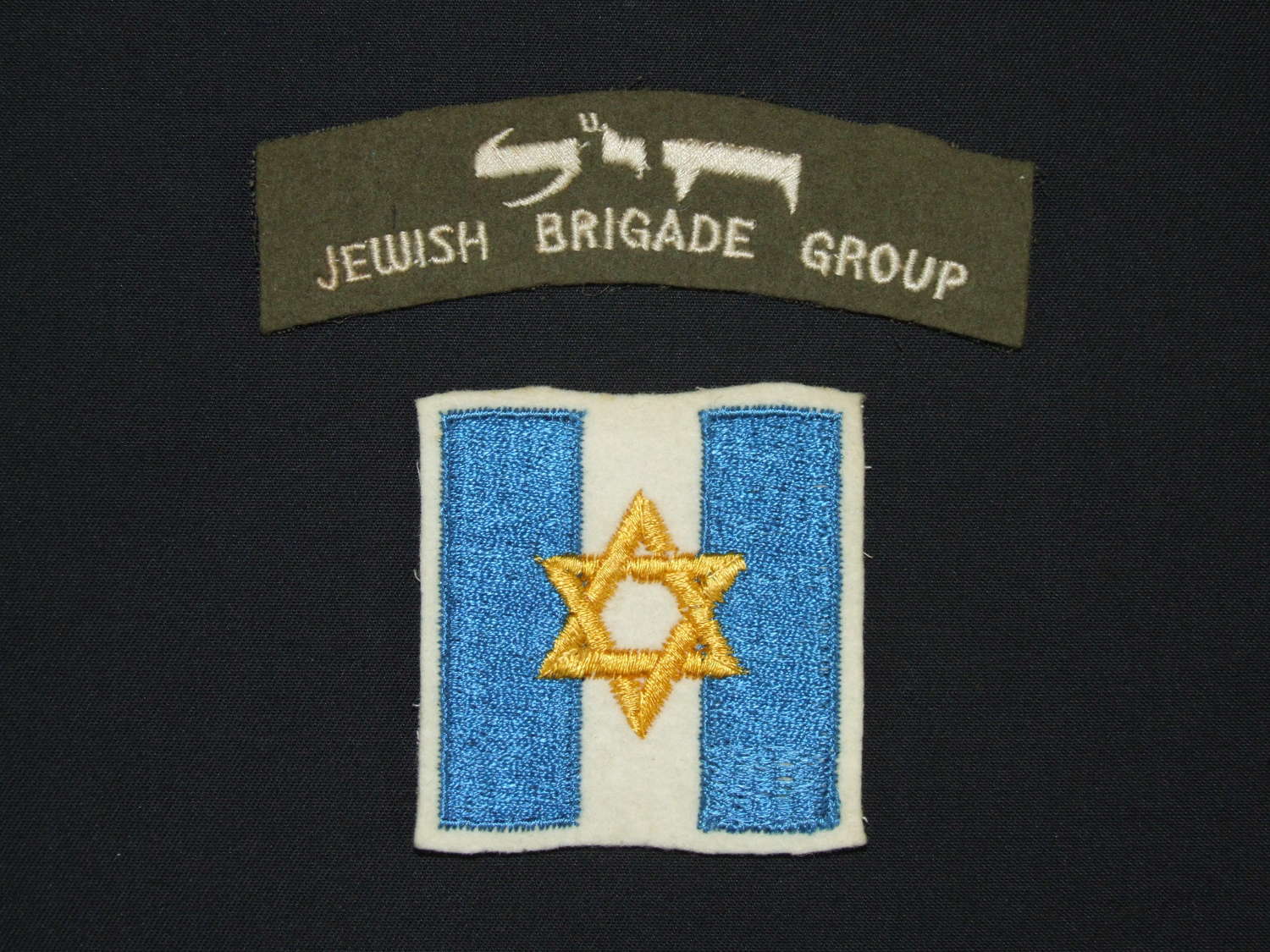 Jewish Brigade Group Shoulder Title and Formation Sign