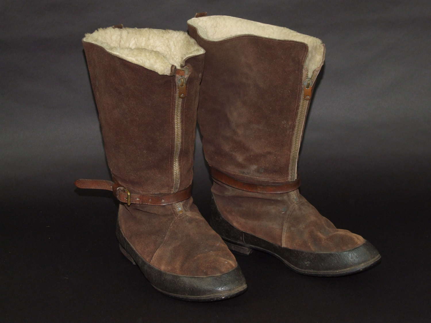 1941 Pattern RAF Flying Boots. Size 9, A.M. Marked