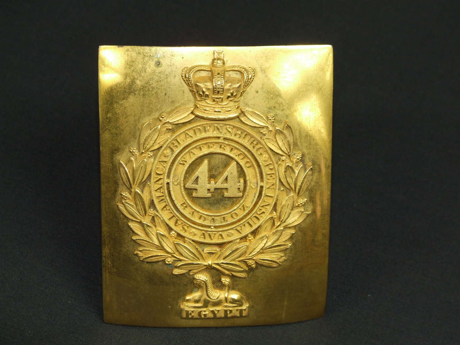 44th E Essex Regiment of Foot Victorian Officer's Shoulder Belt Plate
