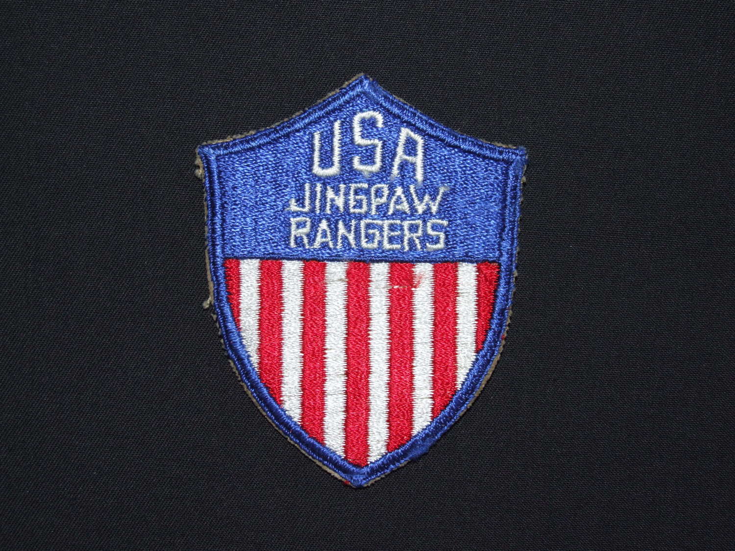 WW11 USA Cloth Formation Sign, Jingpaw Rangers