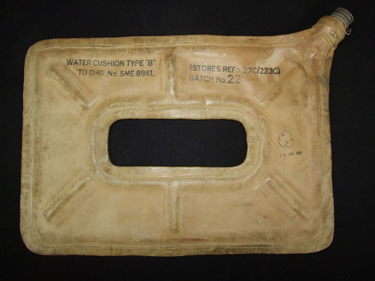 RAF Water Cushion Type B. 1944 Dated
