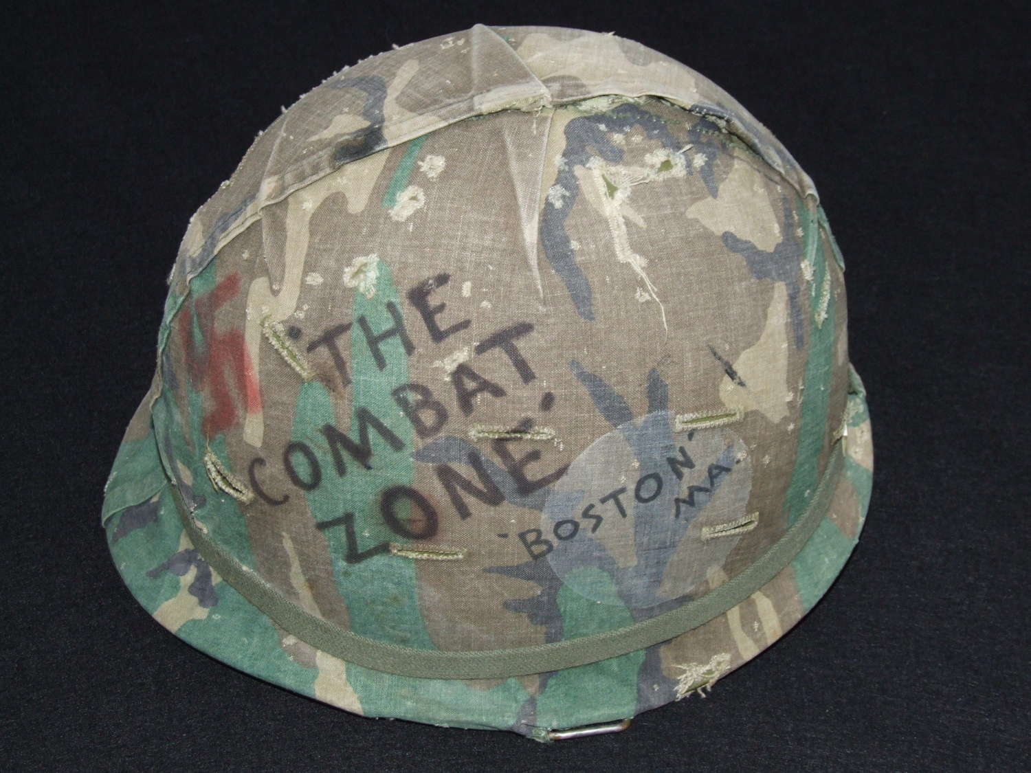 Vietnam Period US Combat Helmet with Artwork