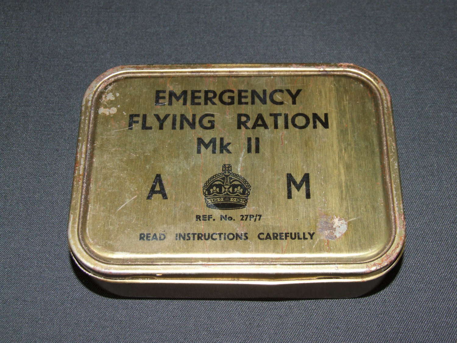 RAF Emergency Flying Ration Tin. January 1944