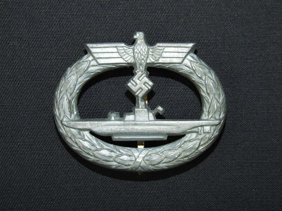 U Boat Badge in Zinc by Steinhauer & Luck