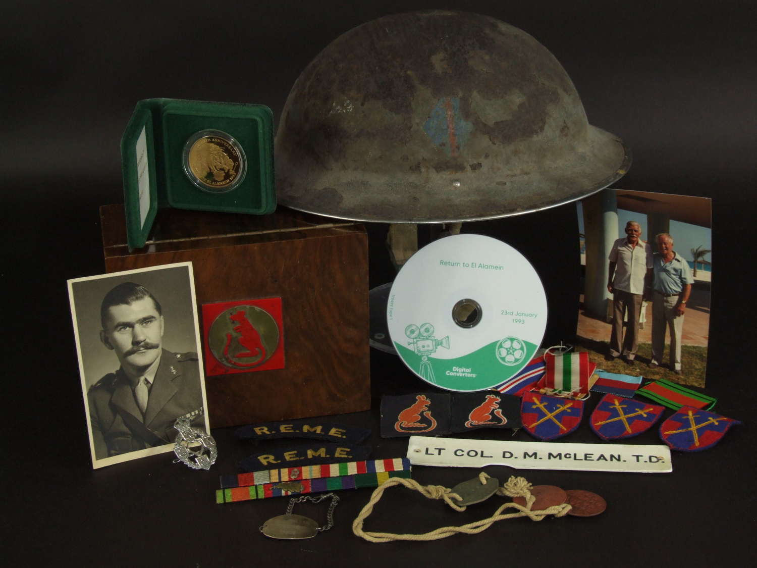 Artefacts to a 51st Highland Div. Officer at El Alamein