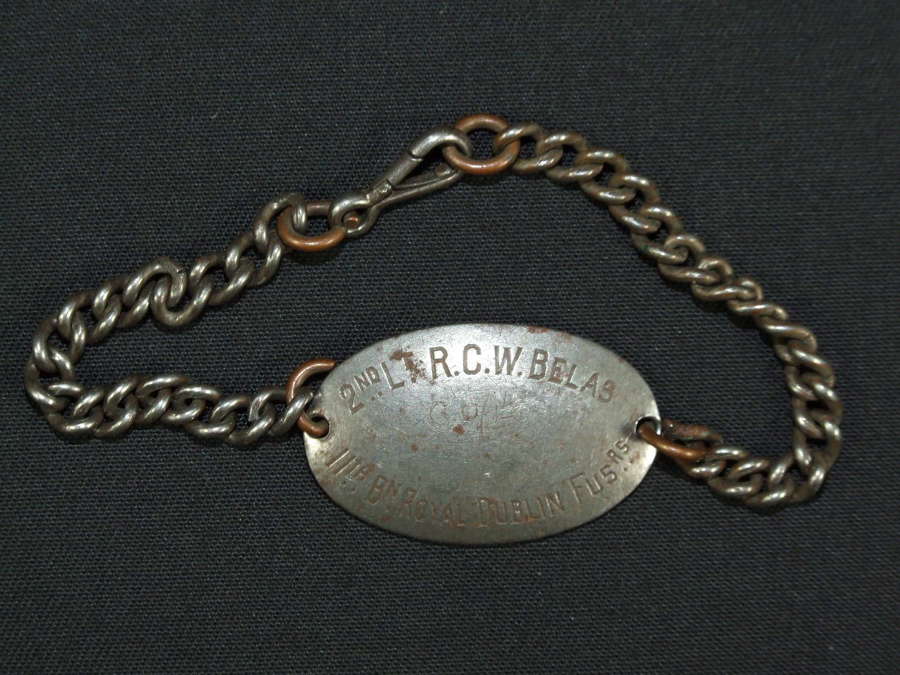 WW1 Officer’s Identity Bracelet - Royal Dublin Fusiliers Casualty     