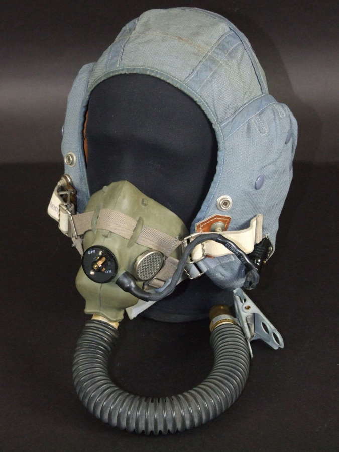 1955 RAF F Type Helmet Size 4 With H Mask and Electrics