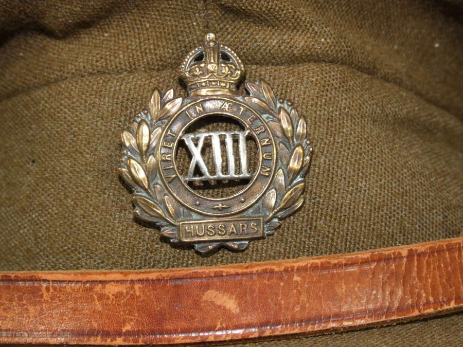 13Th Hussars Badged Officer's Cap