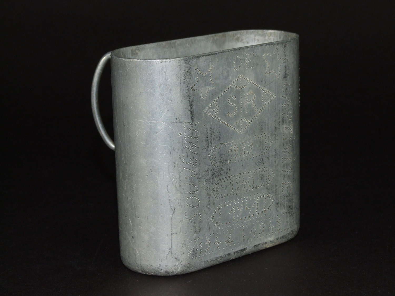 WW11 French POW Souvenired Drinking Cup - Saar Offensive?