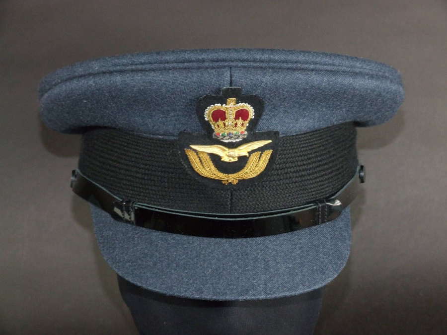 Queen's Crown RAF Officer's Service Dress Cap. 58