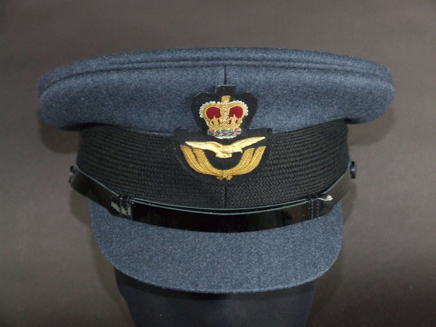 Queen's Crown RAF Officer's Service Dress Cap. 58