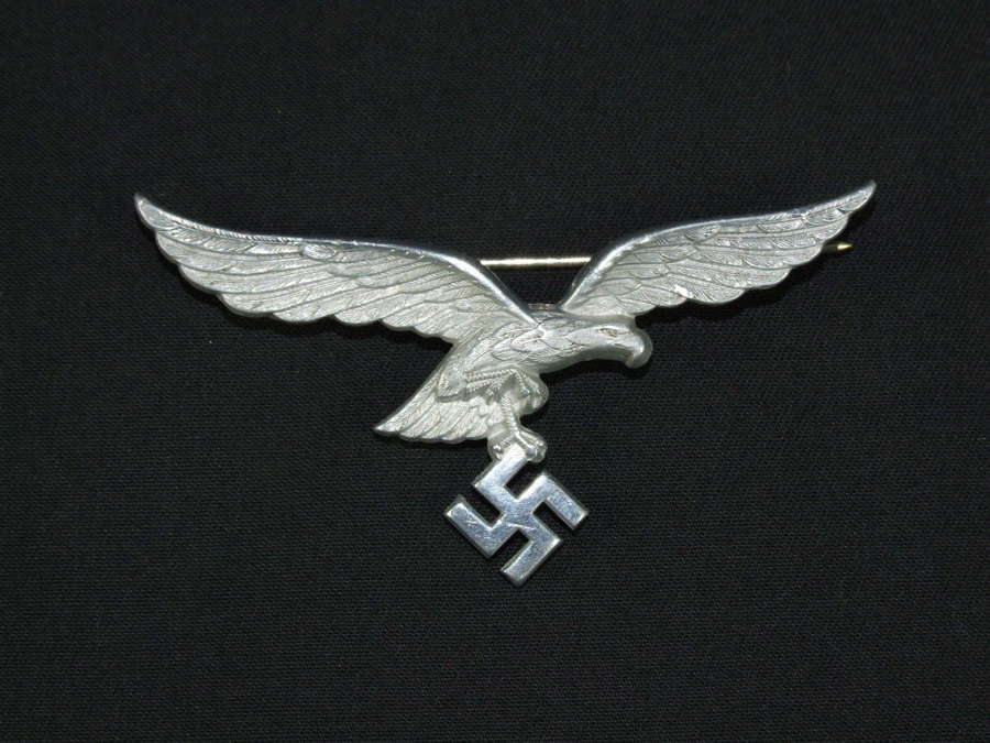 Luftwaffe Officer's Aluminium Breast Eagle