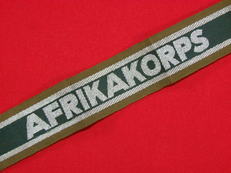 Afrika Corps Cufftitle - Unissued