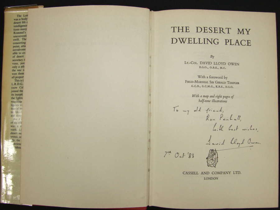 The Desert my Dwelling Place, Signed by the Author - LRDG