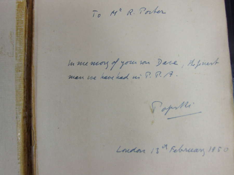 "Popski" Signature and Dedication in First Edition of Private Army