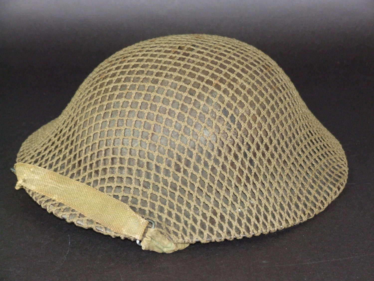 British Mk1* Brodie Helmet with Net. 1938 Dated Liner