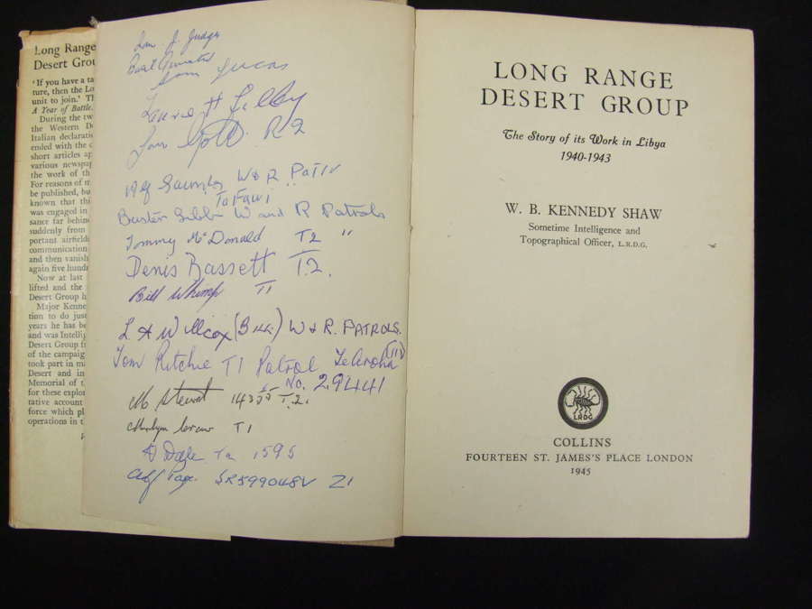 The Long Range Desert Group by Shaw with 16 Original Signatures
