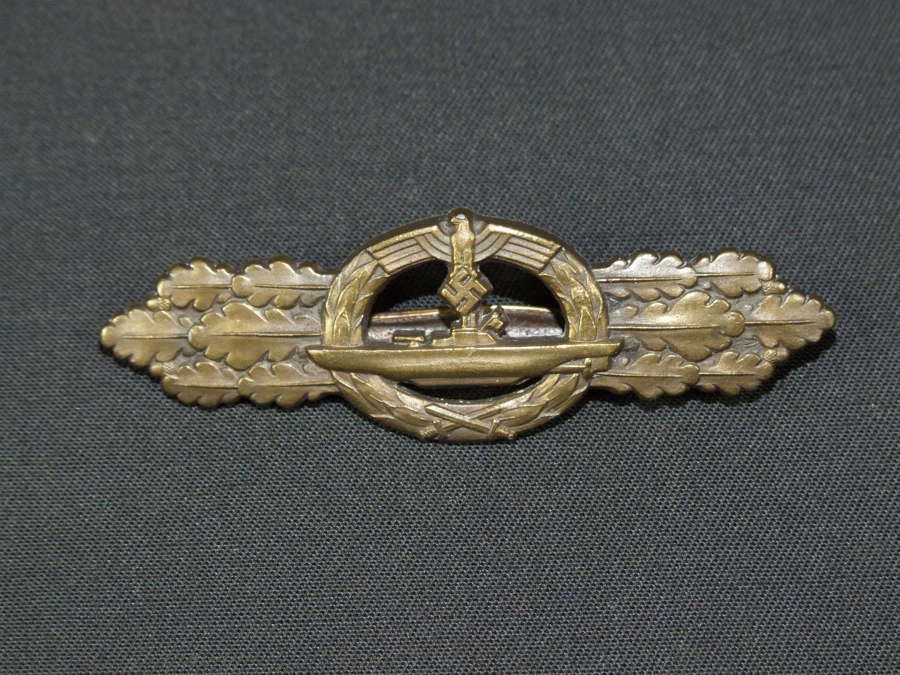 U Boat Combat Clasp in Bronze ( U-Boots-Frontspange in Bronze)