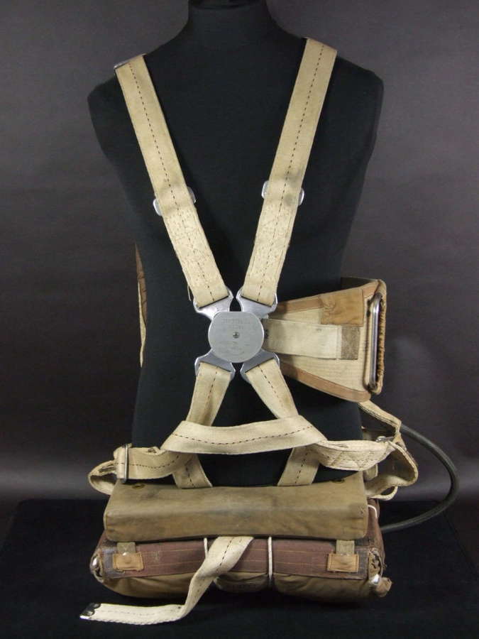 RAF GQ Seat Type Parachute Harness and Pack