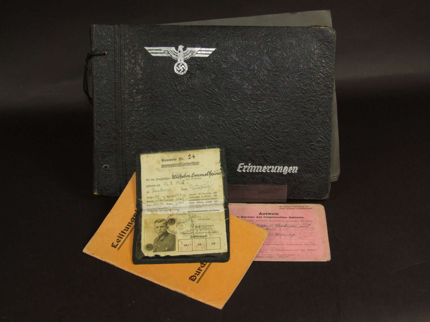 Photograph Album and Paperwork to an Trainee German NCO