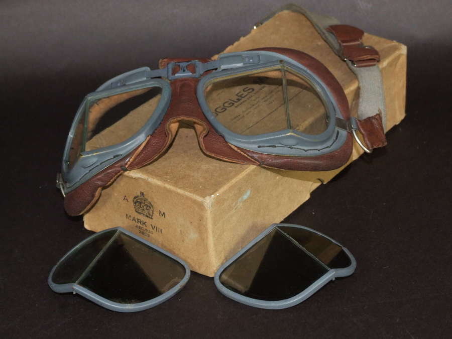 AM Boxed RAF Mk V111 Goggles with History