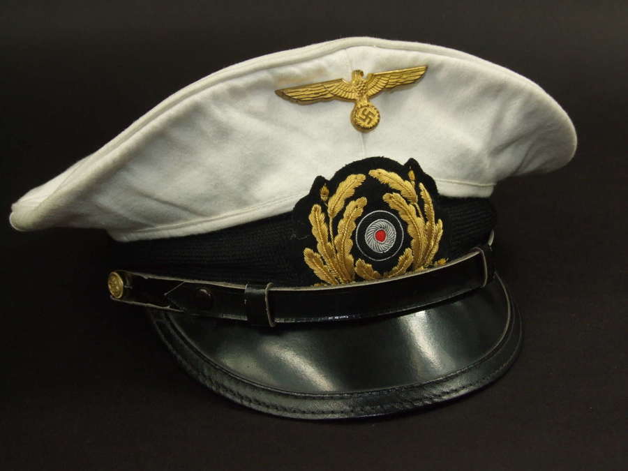 Kriegsmarine Senior NCO's White Topped Peaked Cap