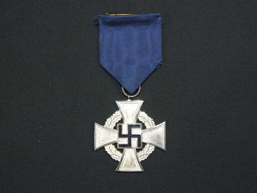 German 25 Service Award Medal