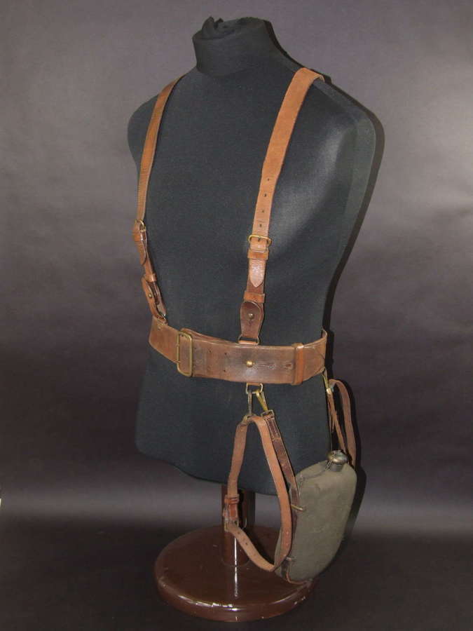 1917 Dated Sam Browne Belt with Accoutrements