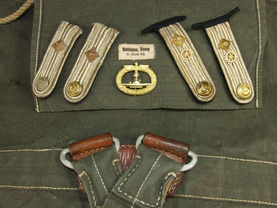 A Collection of Items from the Estate of a U Boat Officer