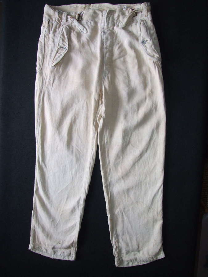 Luftwaffe White Drillich Trousers
