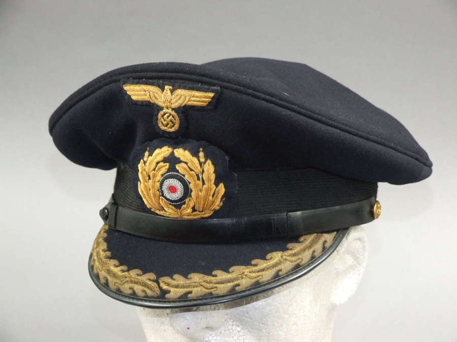 Kriegsmarine Officer's Visor or Peaked Cap