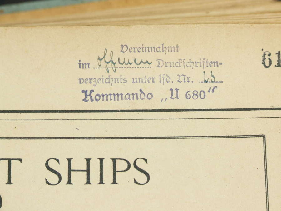 Kriegsmarine Merchant Ships Identification Book - U-680