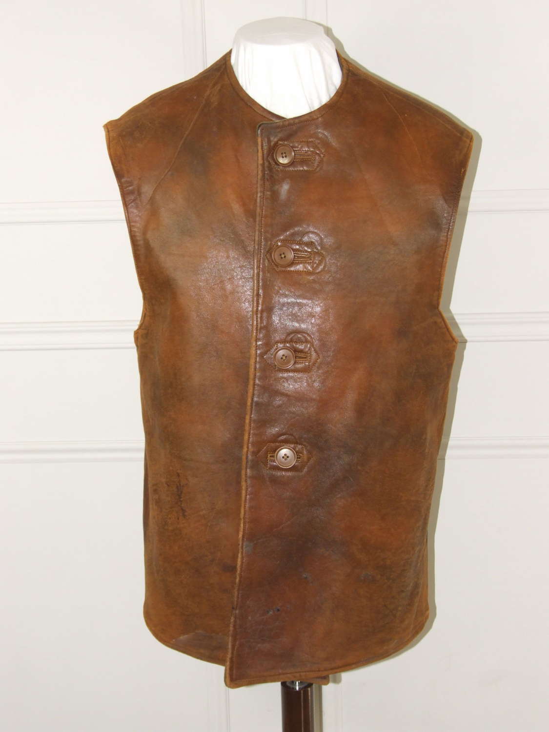 1941 Dated British Army Leather Jerkin. Size 2