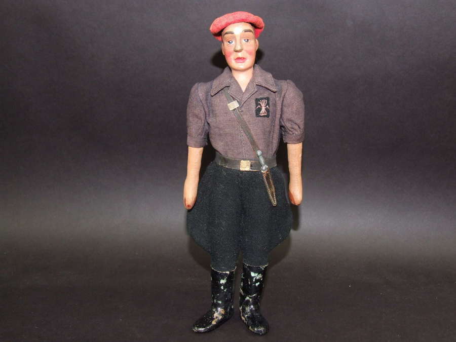 Period Made Spanish Civil War Falangist Doll